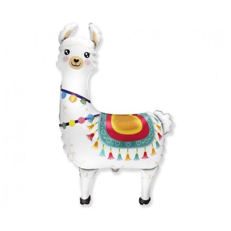 Balon foliowy ok. 93x67 cm - Lama, pakowany