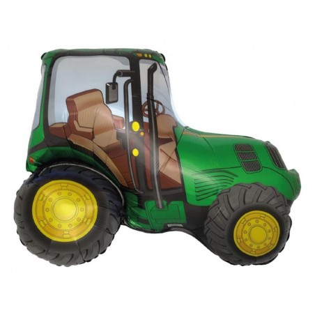 Balon foliowy ok. 75x94 - 24"  - "Traktor" (zielony), pakowany