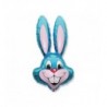 Balon foliowy ok. 90x58 cm - 24" - królik "Rabbit" (niebieski), pakowany