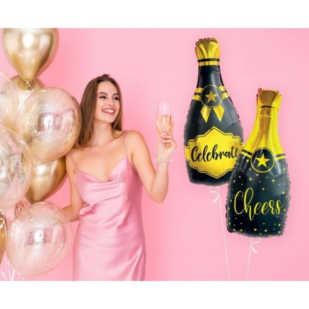 Balon foliowy Szampan - Celebrate, ok. 35x76 cm