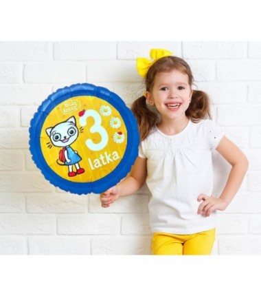 Balon foliowy Kicia Kocia ok. 36 cm - 3 Latka