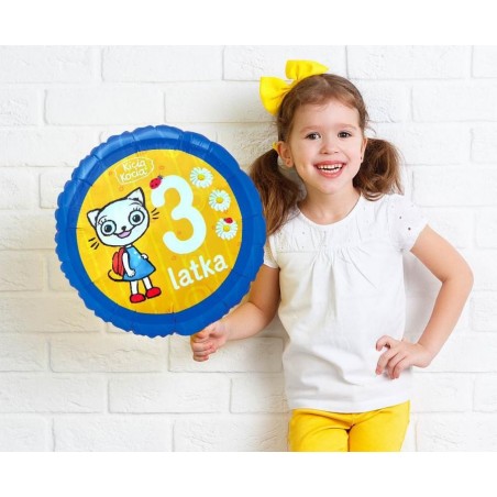 Balon foliowy Kicia Kocia ok. 36 cm - 3 Latka