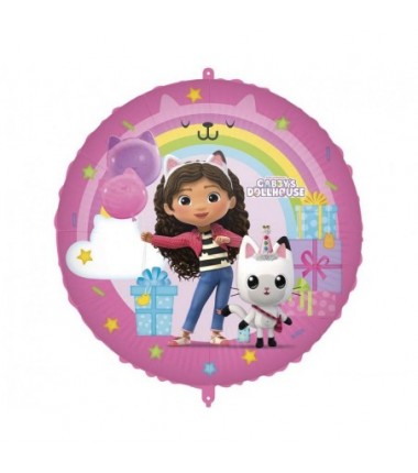 Balon foliowy ok. 46 cm - 18" Gabby's Dollhouse - Koci Domek Gabi
