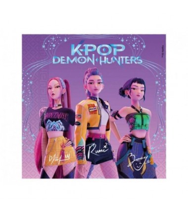 Serwetki papierowe K-POP DEMON HUNTERS (FSC) 33x33 cm - 20 sztuk