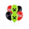 Balony Minecraft klocki - 6 sztuk