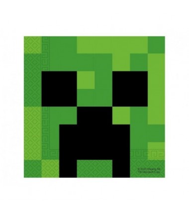 Serwetki papierowe Minecraft 33x33 cm - 20 sztuk