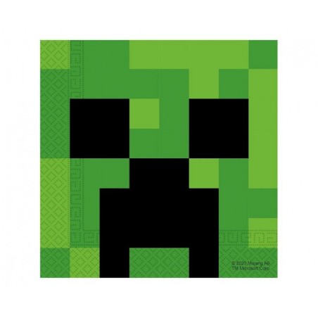 Serwetki papierowe Minecraft 33x33 cm - 20 sztuk