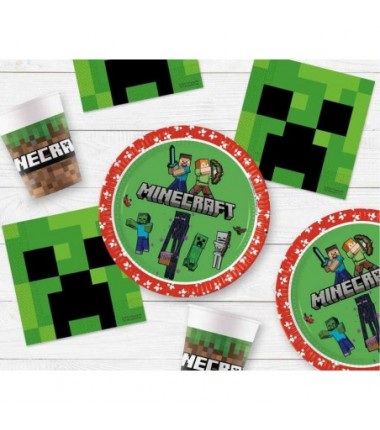 Serwetki papierowe Minecraft 33x33 cm - 20 sztuk