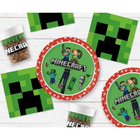 Serwetki papierowe Minecraft 33x33 cm - 20 sztuk