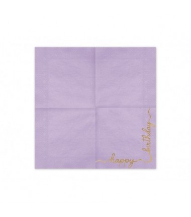 Serwetki Happy Birthday 33x33 cm - 12 sztuk