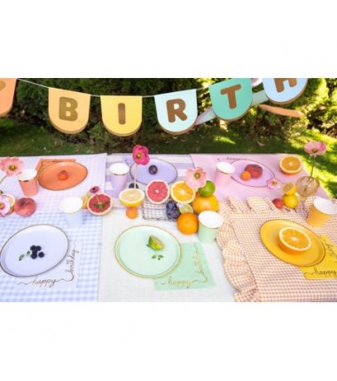 Serwetki Happy Birthday 33x33 cm - 12 sztuk
