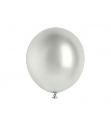 Balon Glossy 46 cm NOWY - srebrny - 1 sztuka