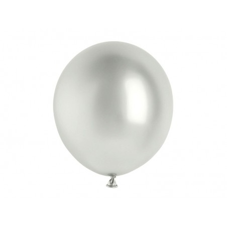 Balon Glossy 46 cm NOWY - srebrny - 1 sztuka