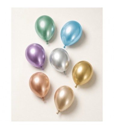 Balon Glossy 60 cm NOWY - srebrny - 1 sztuka