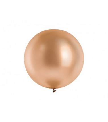 Balon Glossy 60 cm NOWY - różowe złoto - 1 sztuka