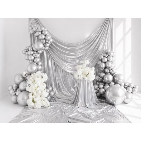 Balon Glossy 100 cm NOWY - srebrny - 1 sztuka