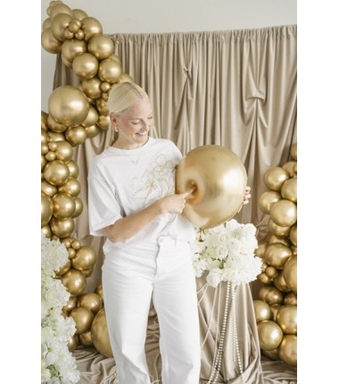 Balon Glossy 100 cm NOWY - złoty - 1 sztuka
