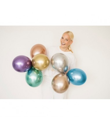 Balon Glossy 100 cm NOWY - złoty - 1 sztuka