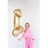 Balon foliowy Penis, 55,5x112 cm, złoty