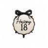 Balon foliowy pastylka Happy ''18'', 47.5x45 cm