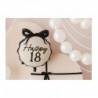 Balon foliowy pastylka Happy ''18'', 47.5x45 cm