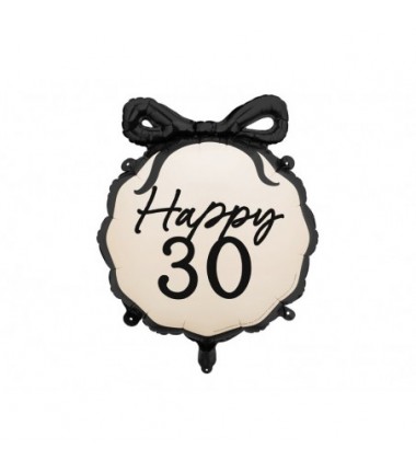 Balon foliowy pastylka Happy ''30'', 47.5x45 cm