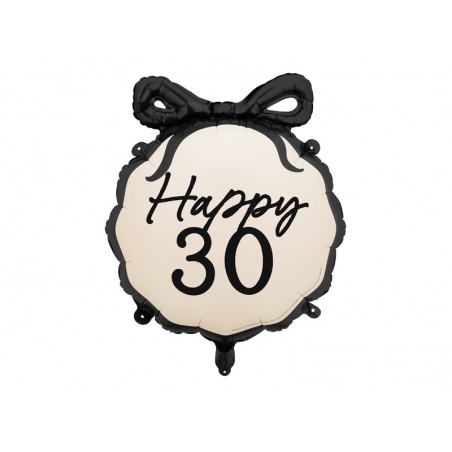 Balon foliowy pastylka Happy ''30'', 47.5x45 cm