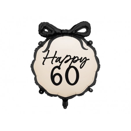 Balon foliowy pastylka Happy ''60'', 47.5x45 cm