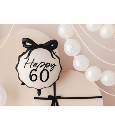 Balon foliowy pastylka Happy ''60'', 47.5x45 cm