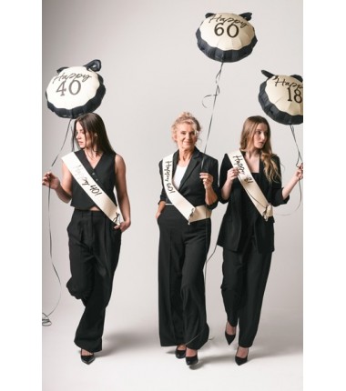 Balon foliowy pastylka Happy ''60'', 47.5x45 cm