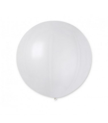 Balon metaliczny Gemar 65 cm - kula metaliczny perłowy-biały Metallic White GM90/029 - 1 sztuka