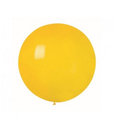 Balon Gemar 75 cm - 31" - pastelowy żółty Yellow G220/002 - 1 sztuka