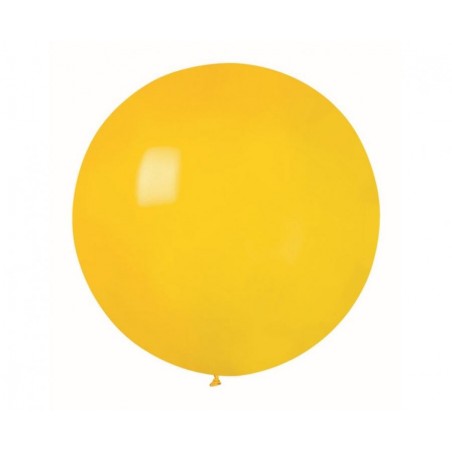 Balon Gemar 75 cm - 31" - pastelowy żółty Yellow G220/002 - 1 sztuka
