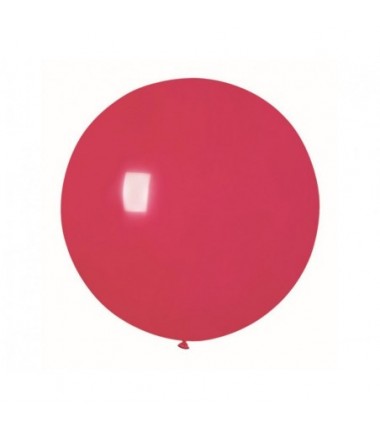 Balon Gemar 75 cm - 31" - pastelowy czerwony Red G220/005 - 1 sztuka