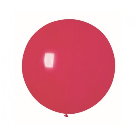 Balon Gemar 75 cm - 31" - pastelowy czerwony Red G220/005 - 1 sztuka