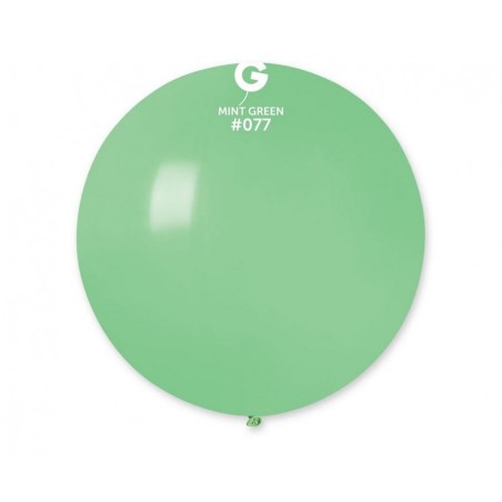 Balon Gemar 75 cm - 31" - pastelowy zielony miętowy Mint Green G220/077 - 1 sztuka
