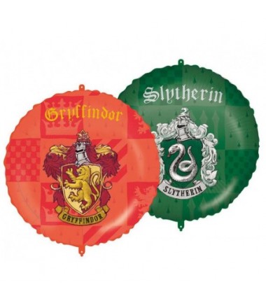 Balon foliowy Harry Potter - ok. 46 cm - 18 " Herby Gryffindoru i Slytherinu