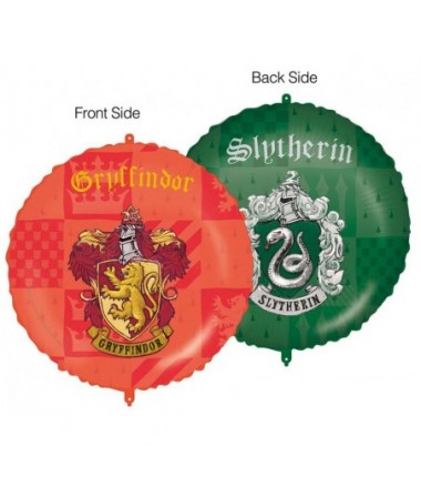 Balon foliowy Harry Potter - ok. 46 cm - 18 " Herby Gryffindoru i Slytherinu