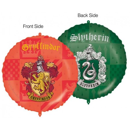 Balon foliowy Harry Potter - ok. 46 cm - 18 " Herby Gryffindoru i Slytherinu