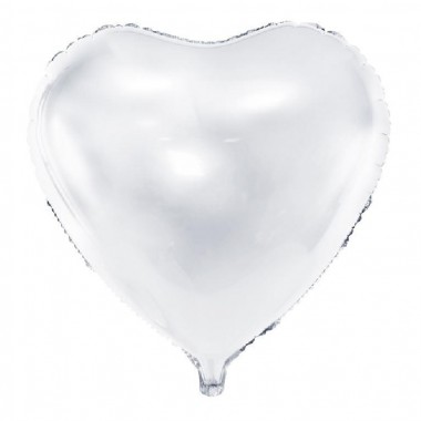 Balon foliowy Serce - Biały