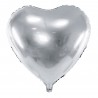 Balon foliowy Serce - Srebrny