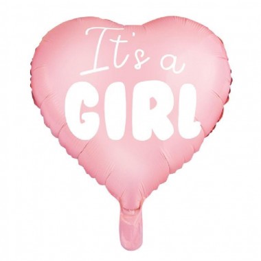 Balon foliowy - Serce It's a girl