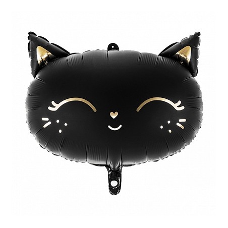 Balon foliowy - Czarny Kotek