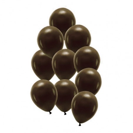 Balony pastelowe kakaowe 30cm - 10 sztuk