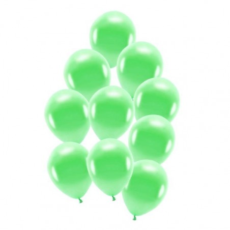 Balony pastelowe jasnozielone 30cm - 10 sztuk