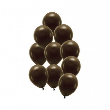 Balony pastelowe kakaowe 23cm - 10 sztuk