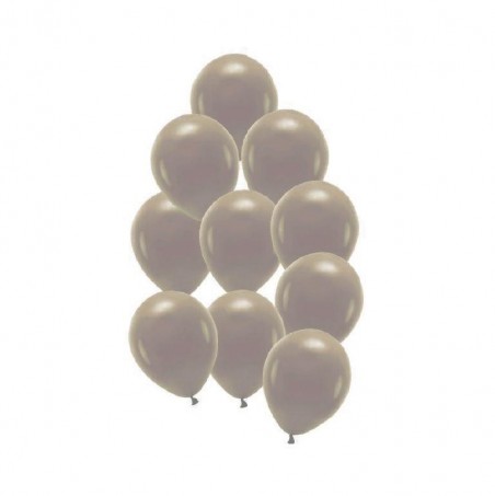 Balony pastelowe kawowe 23cm - 10 sztuk