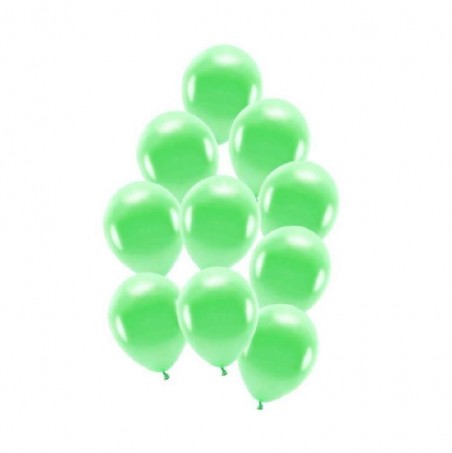 Balony pastelowe jasnozielone 23cm - 10 sztuk