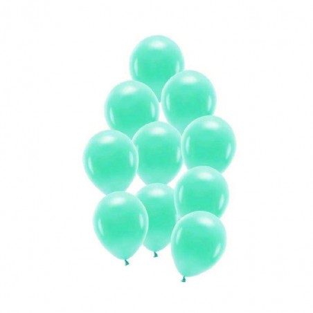 Balony pastelowe miętowo-zielone 23cm - 10 sztuk