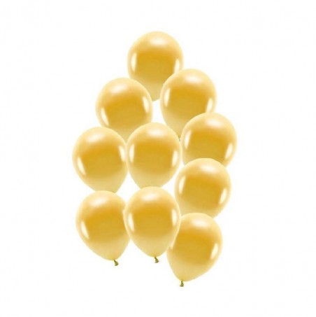 Balony błyszczące złote 23cm - 10 sztuk